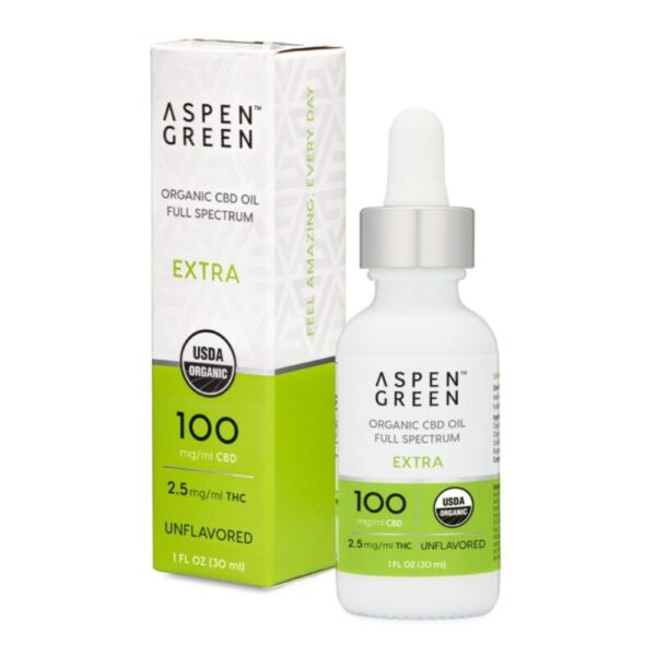 ASPEN GREEN 100MG - ORGANIC CBD OIL